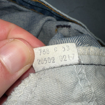 Levis 501 Vintage 80s USA XX Straight Leg Jeans Blue 20502 Paint 34x32 Act 32x30