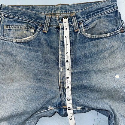 Vintage LEVIS 505 Jeans Big E 1960s Denim 30x26 USA 60s 501 502 Talon Zipper