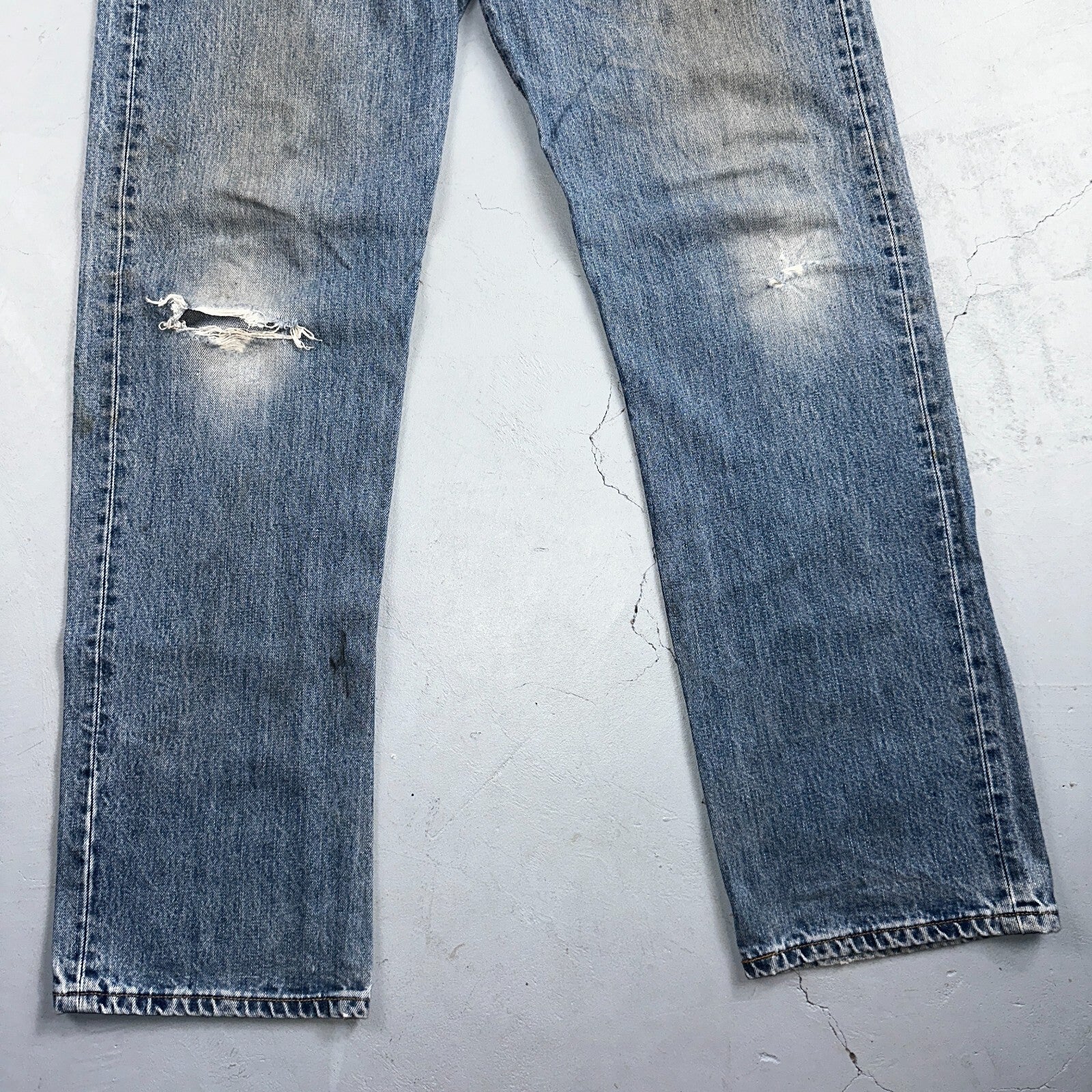 Levis 501 Vintage Y2K XX Straight Leg Jeans Blue Med Wash 36x34 Act 35x34