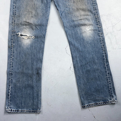 Levis 501 Vintage Y2K XX Straight Leg Jeans Blue Med Wash 36x34 Act 35x34