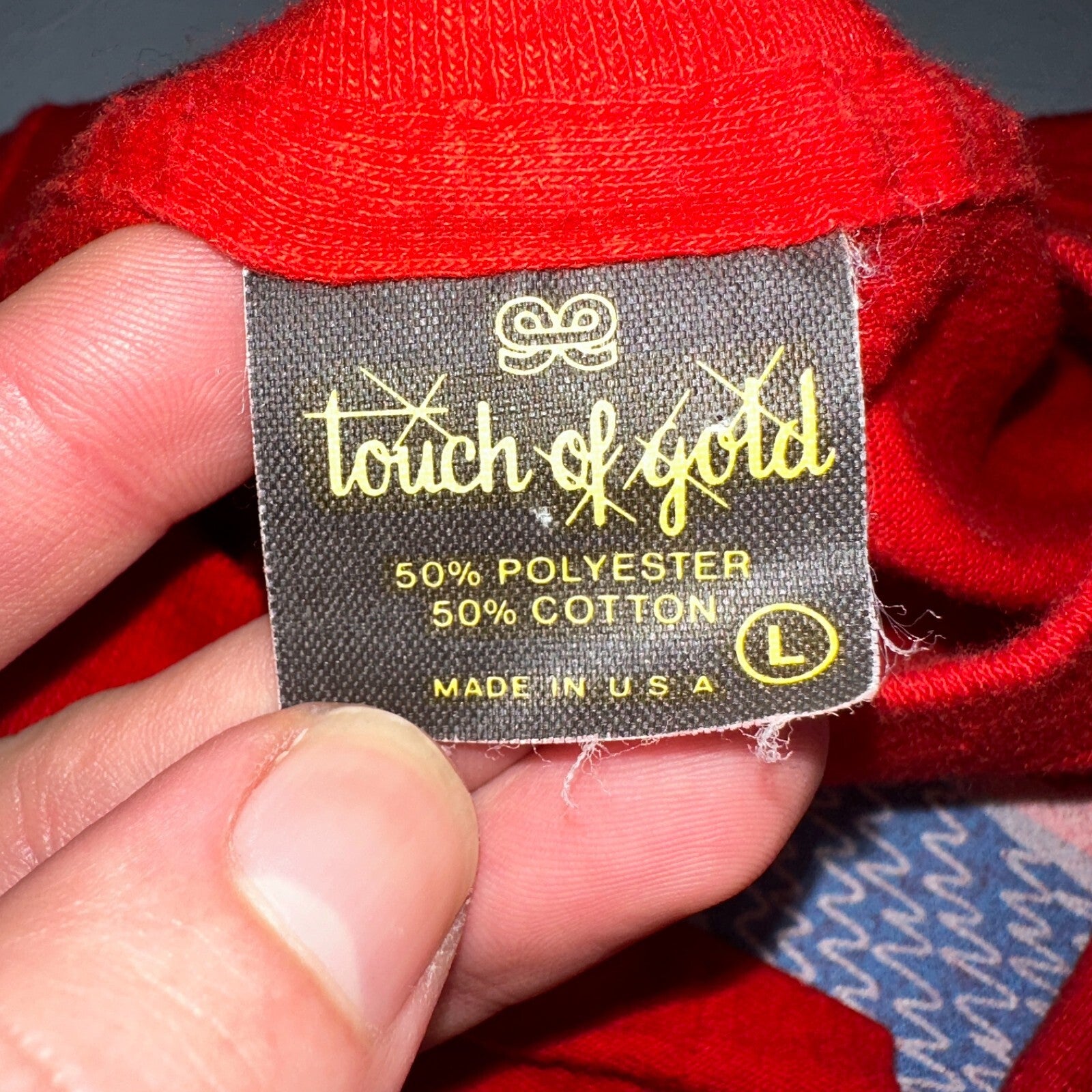 Tuxedo 1980s VTG T Shirt Red Touch of Gold USA Funny Humor Joke Tee Suit Fun