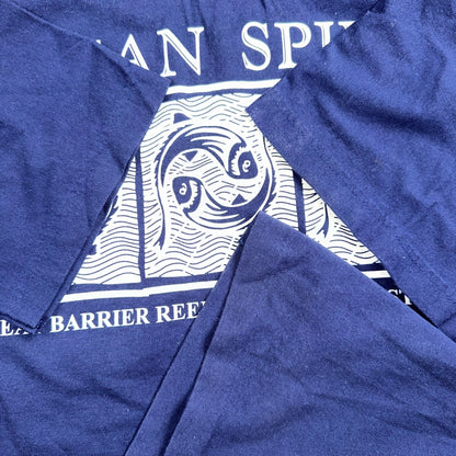 Ocean Spirit Australia VTG T Shirt Great Barrier Reef Navy 90s Medium Travel Lov