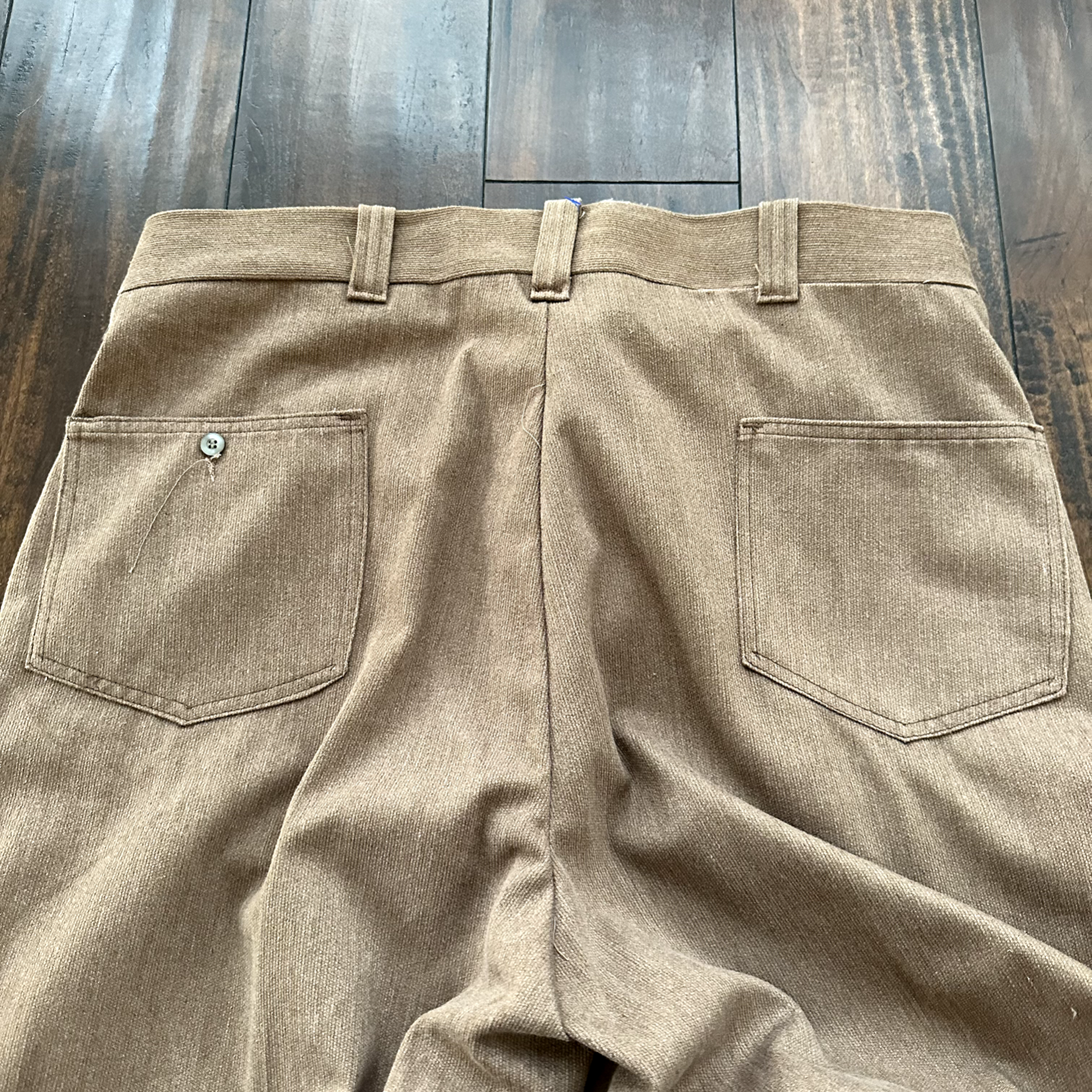 Mens 1950s 1960s Sears Pleated Dress Slacks 35x30 50s 60s Vtg Pants Fleck