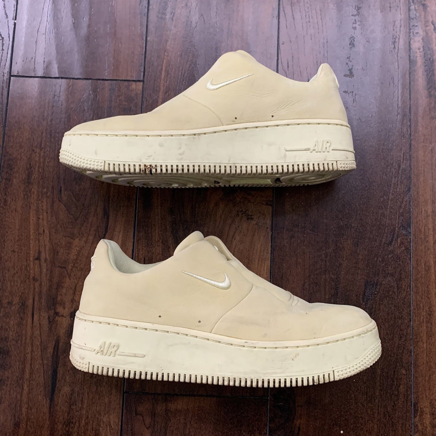 Nike Womens Air Force 1 Sage Xx Sneakers Shoes Yellow A01215-300 Low Top 9W