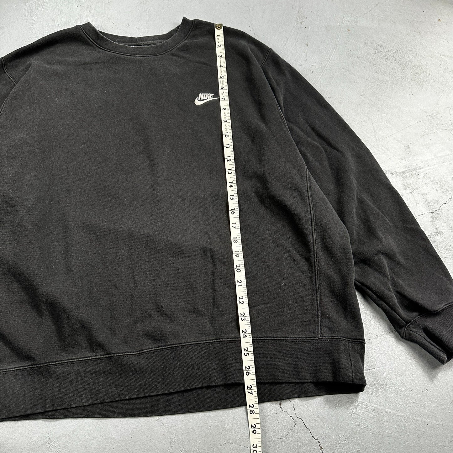 Nike Men's Black Crewneck Fleece Sweatshirt Size 2XL Pullover Long Sleeve