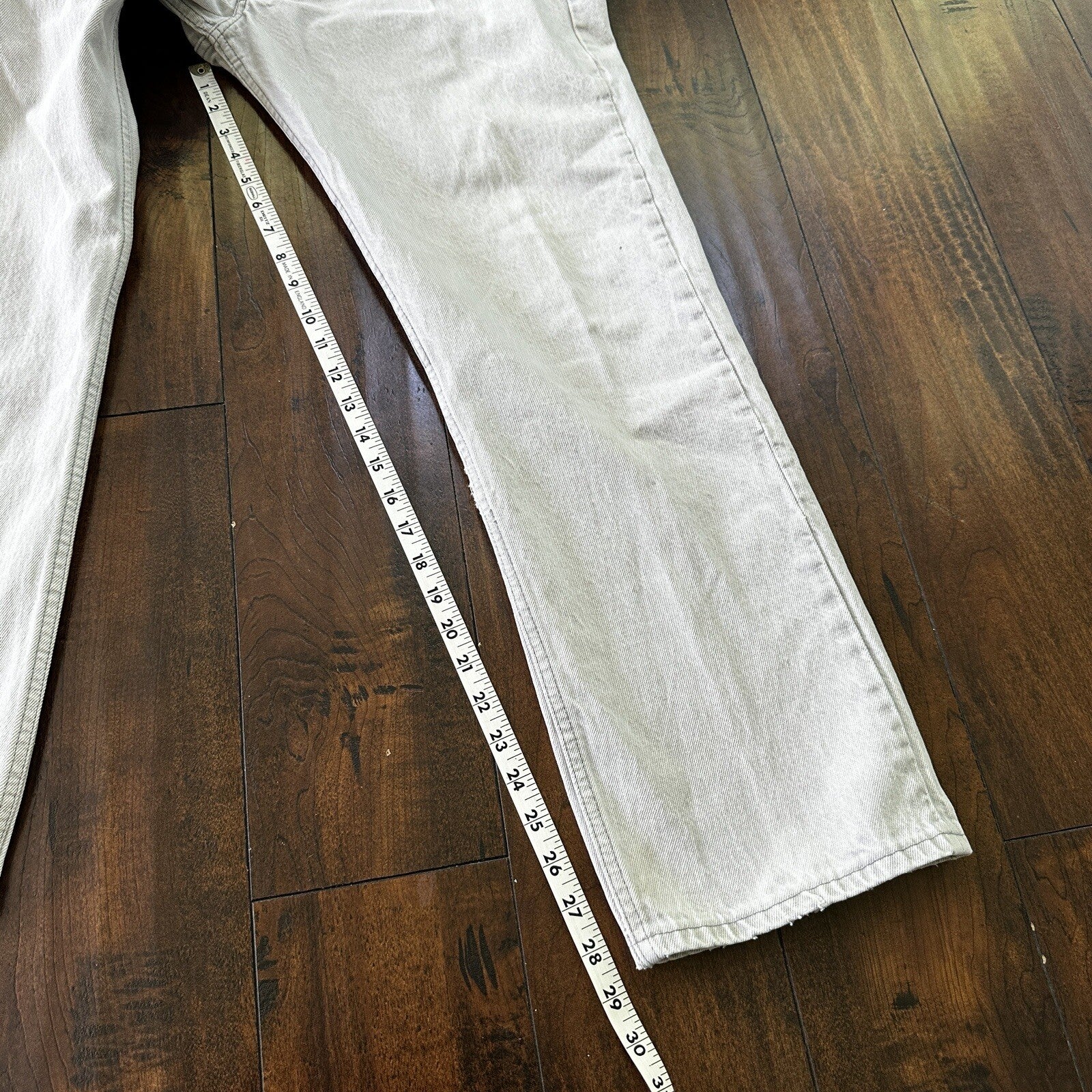 Vintage 90s Levis 501 USA 36x30 Tag Jeans 80s Blue Light Bleach Wash Act 32x29