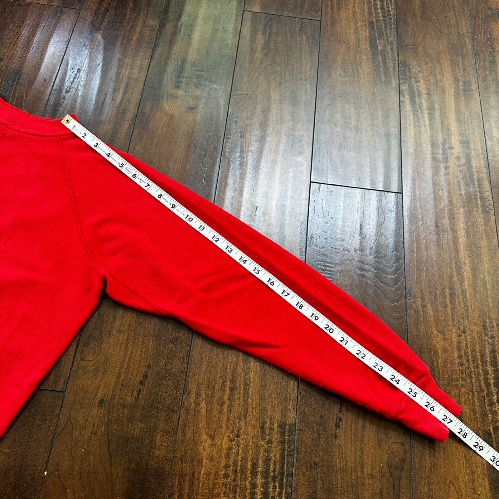 VTG 1960s Rockabilly Sweatshirt Sweater 60s 70s Blank Basic Afterhood USA Red