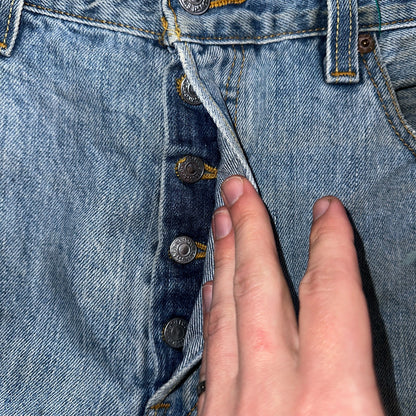 Levis 501 Vintage Y2K XX Straight Leg Jeans Blue Light Wash 35x34 Act 34x34