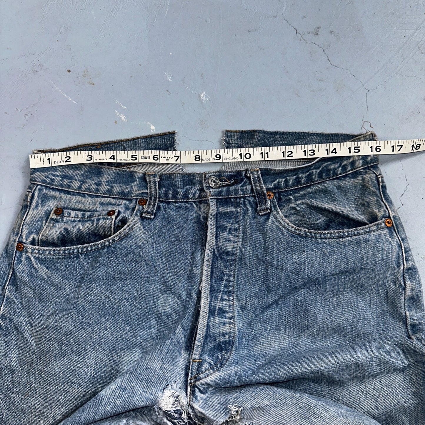 Levis 501 Vintage 80s Redline Selvedge USA XX Jeans Light Wash 32x34 Boot Cut