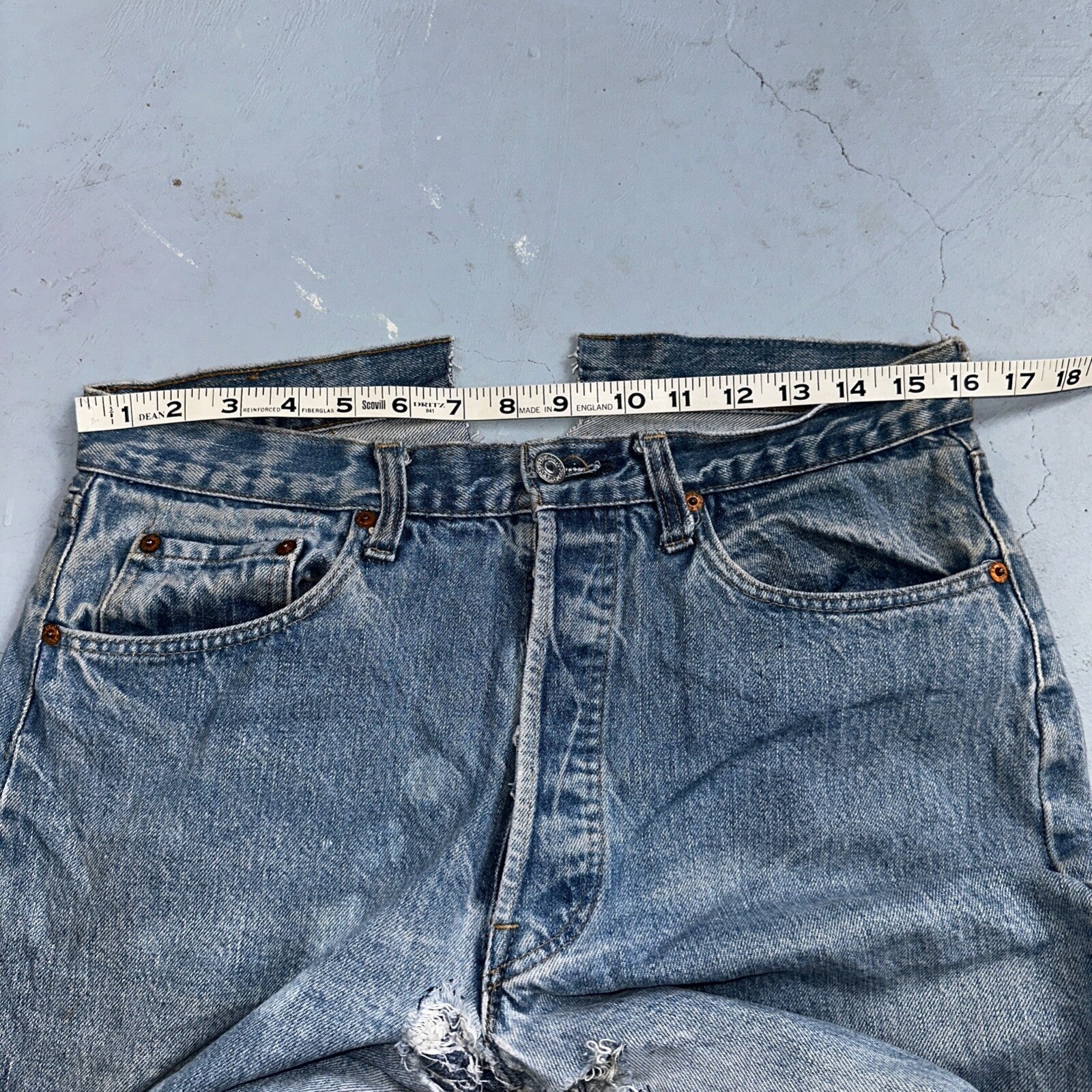 Levis 501 Vintage 80s Redline Selvedge USA XX Jeans Light Wash 32x34 Boot Cut