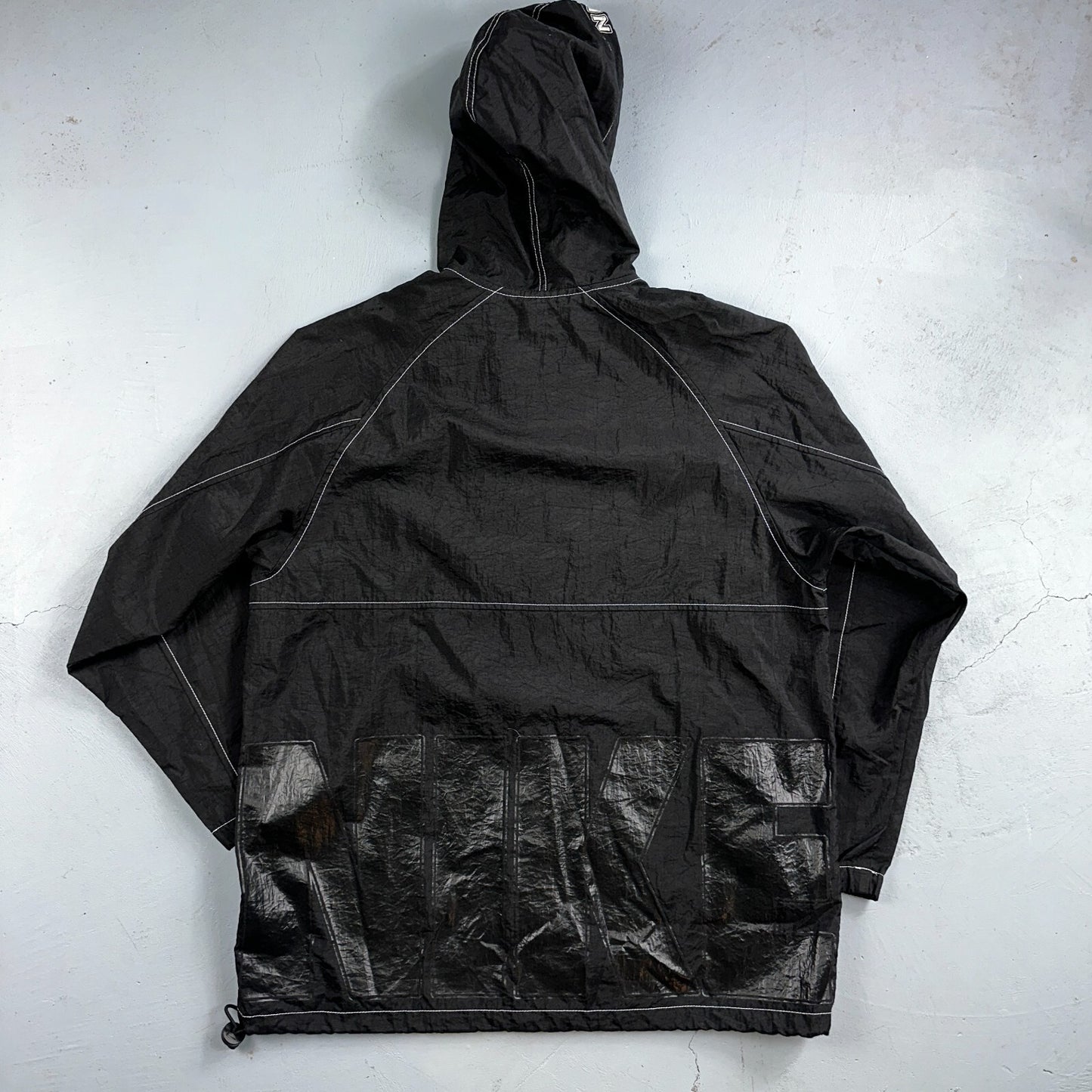 Nike 90s Vintage Track Jacket Mens Small Basketball Jordan Big Spell Out Nylon