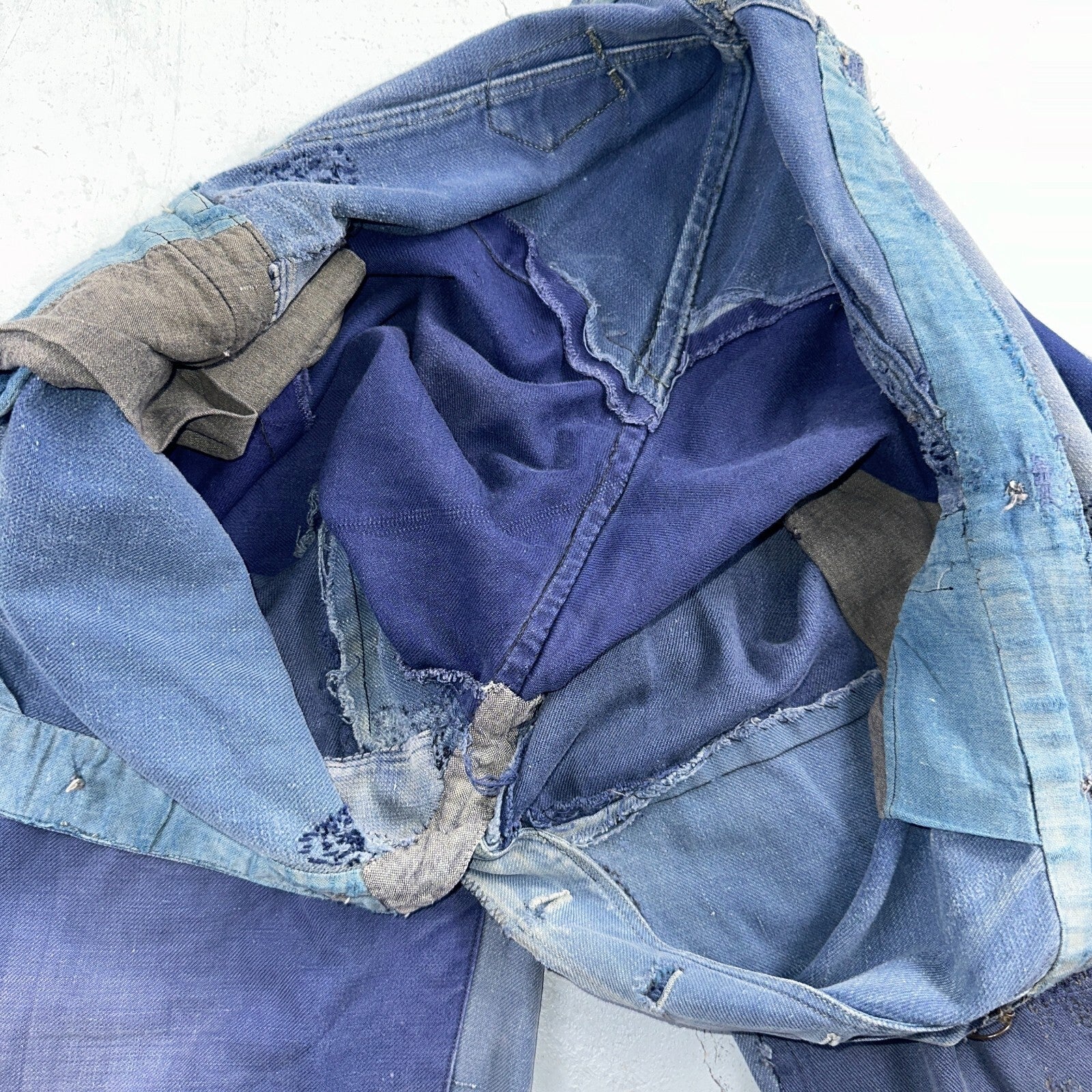Vintage 1930s 1940s Buckleback Pants Denim Navy Blue Dungaree 30s 40s Rockabilly
