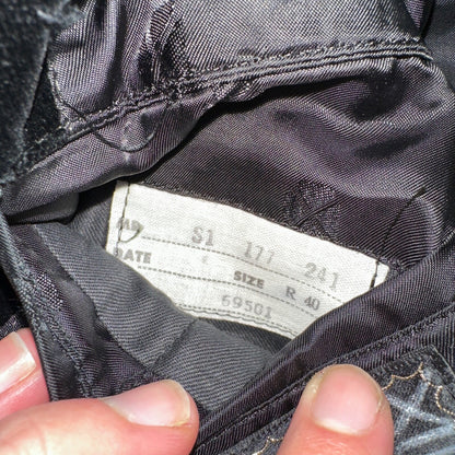 VTG Mens Suit 40 Jacket Coat 1970s Rockabilly 60s 70s USA Cotton Velour Horses