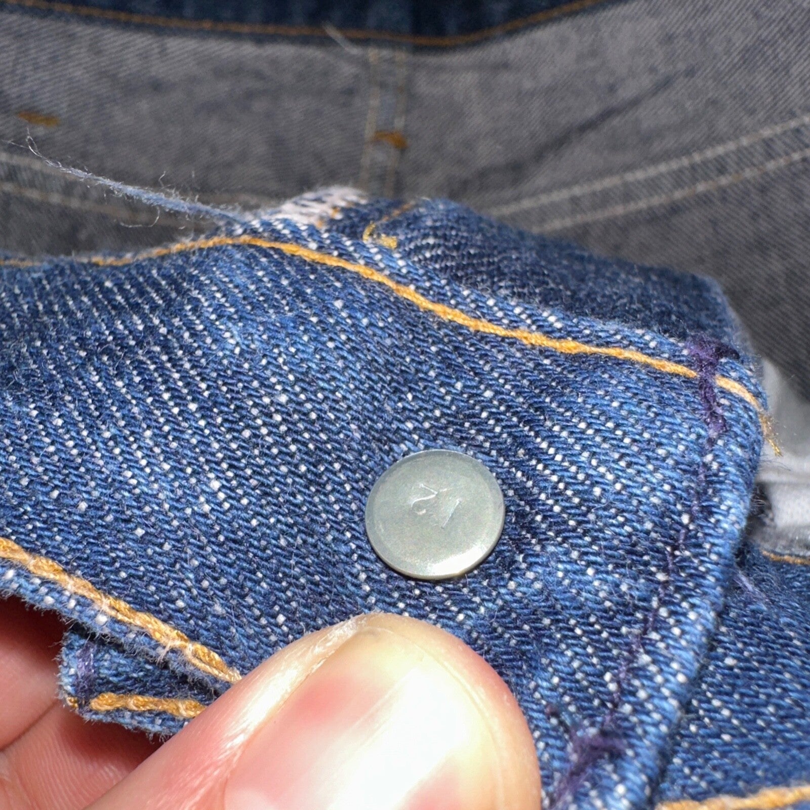 1970s VTG Workwear Denim Jeans Size 30x29 70s Rockabilly 501 High Rise Talon