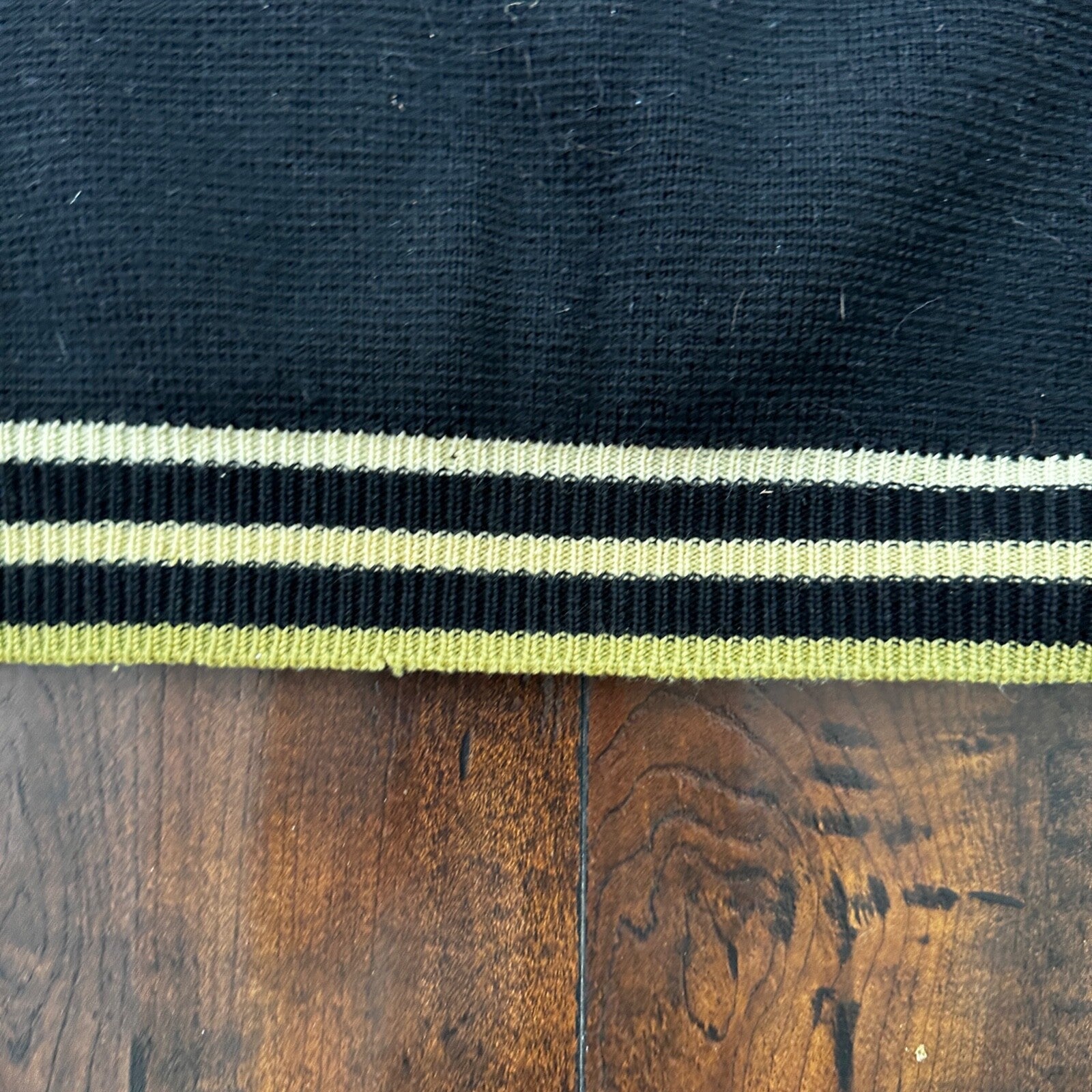 VTG Damon Sweater Mens L Black Gold Neck Wool Italy True 60s 70s RARE Stripe