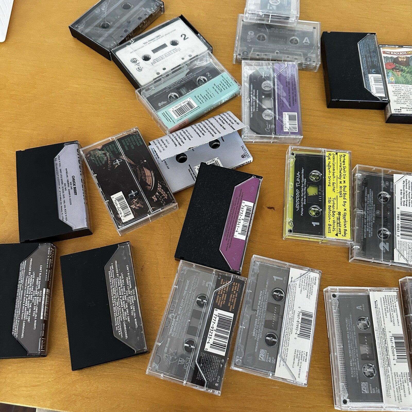 Lot Of 26 Random Cassette Tape Lot Music Lover Rock Metal Grunge Beach Boys Cool