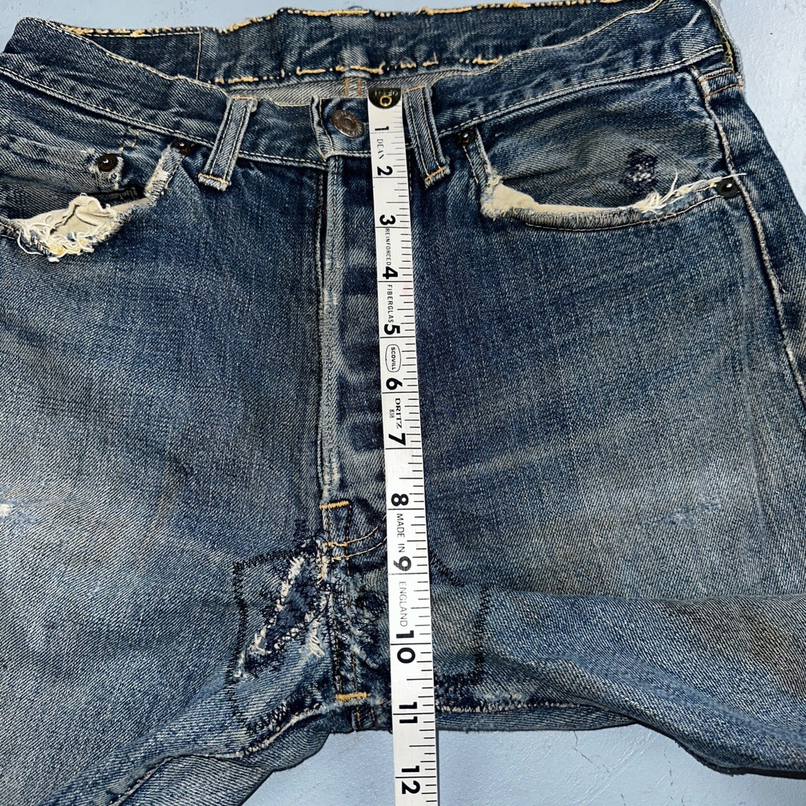Levis 501 Big E Vintage 60s Redline Selvedge USA XX 1960s Jeans Act 28x28