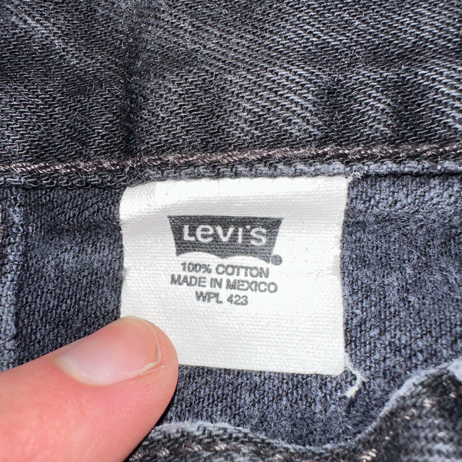 Levis 501 Vintage Y2K XX Straight Leg Jeans 90s Black Med Wash 36x34 Act 31x32