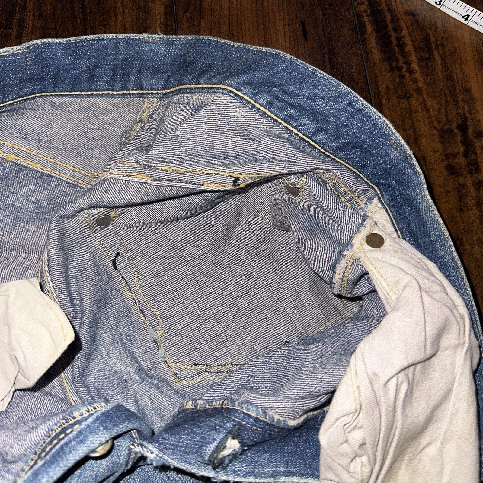 Levis 501 XX Big E True VTG 40s 50s Redline Selvedge Denim Jeans 1940s 25x26