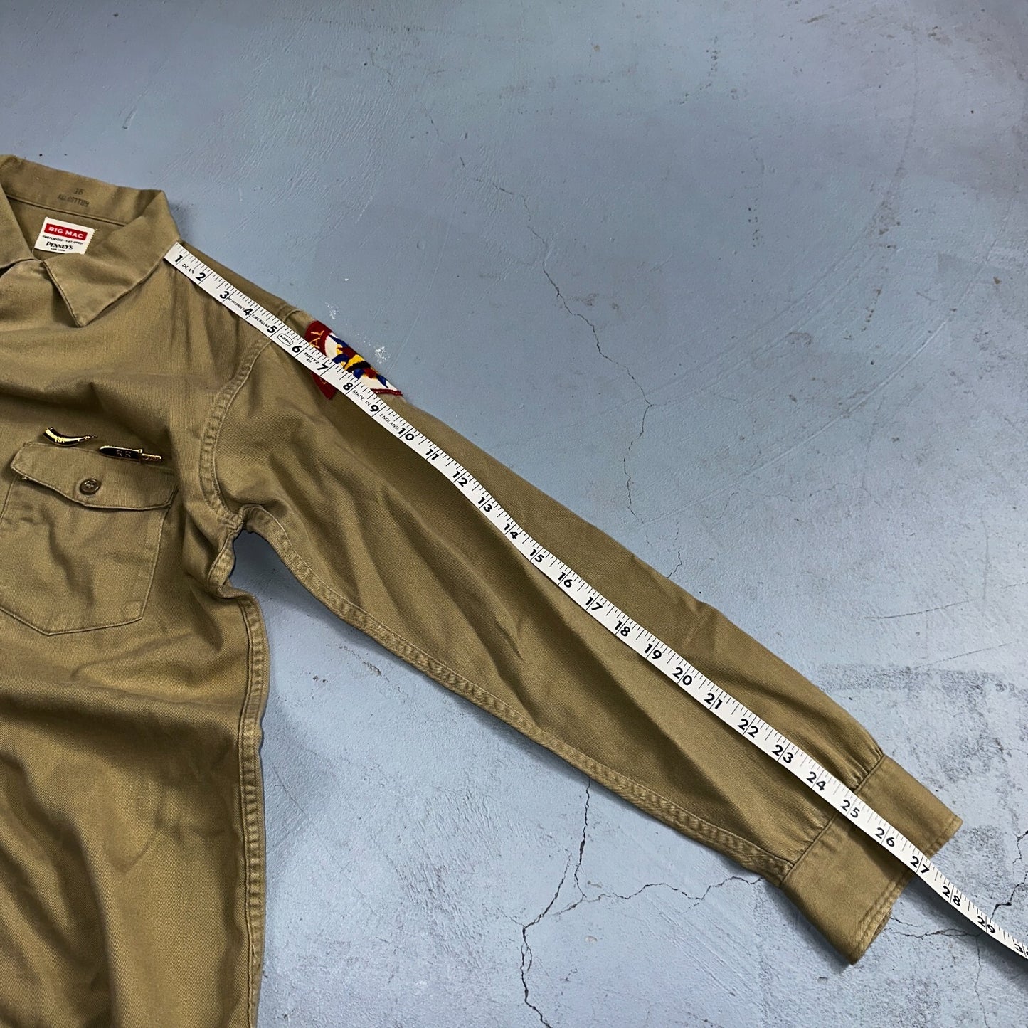 VTG Penneys Big Mac Shirt Pants Set Kids 16 Hunting Rockabilly 1960s Boy Scout