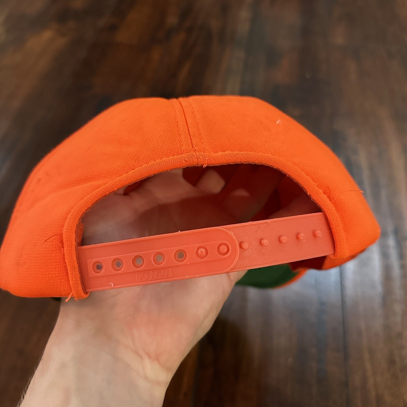 Fishing Funny Orange Vintage Hat Cap Snapback 80s Hunting Basic Simple