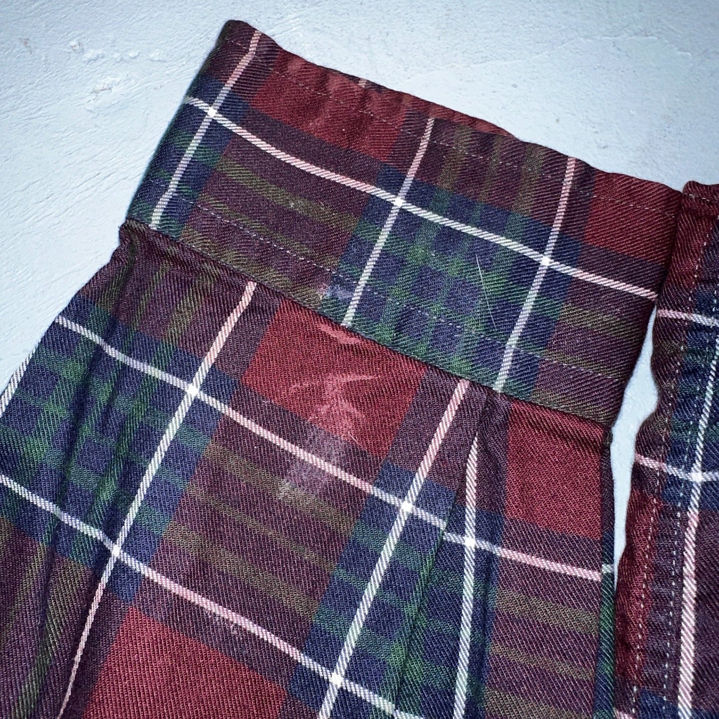 Vintage Polo Ralph Lauren Shirt Mens Large Red Blue Plaid Tilden Golf Crest