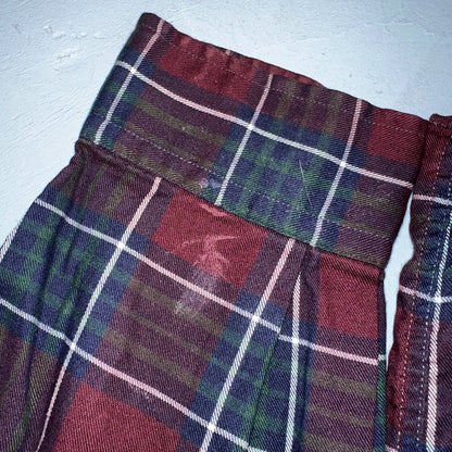 Vintage Polo Ralph Lauren Shirt Mens Large Red Blue Plaid Tilden Golf Crest