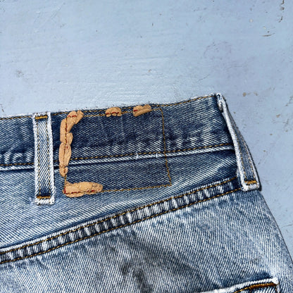 Levis 501 Vintage Y2K XX Straight Leg Jeans 90s Blue Light Wash 38x30 Act 35x26