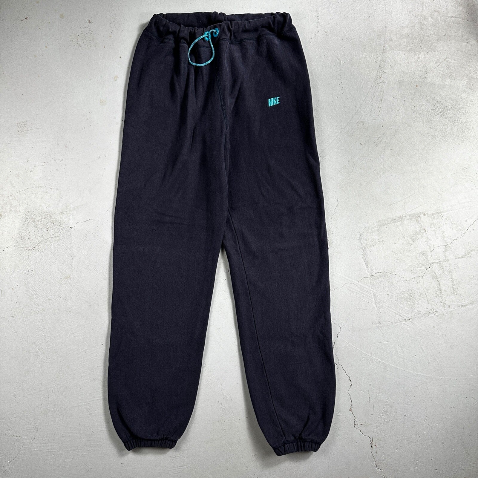 Nike Sweatpants VTG 90s Mens M Navy Swoosh Logo Jogger Casual Classic Retro Gym