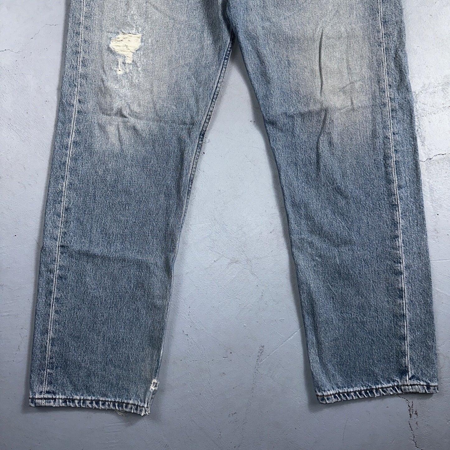 Levis 501 Vintage 90s XX Straight Leg Mexico Jeans 36x29 Light Wash Act 35x28