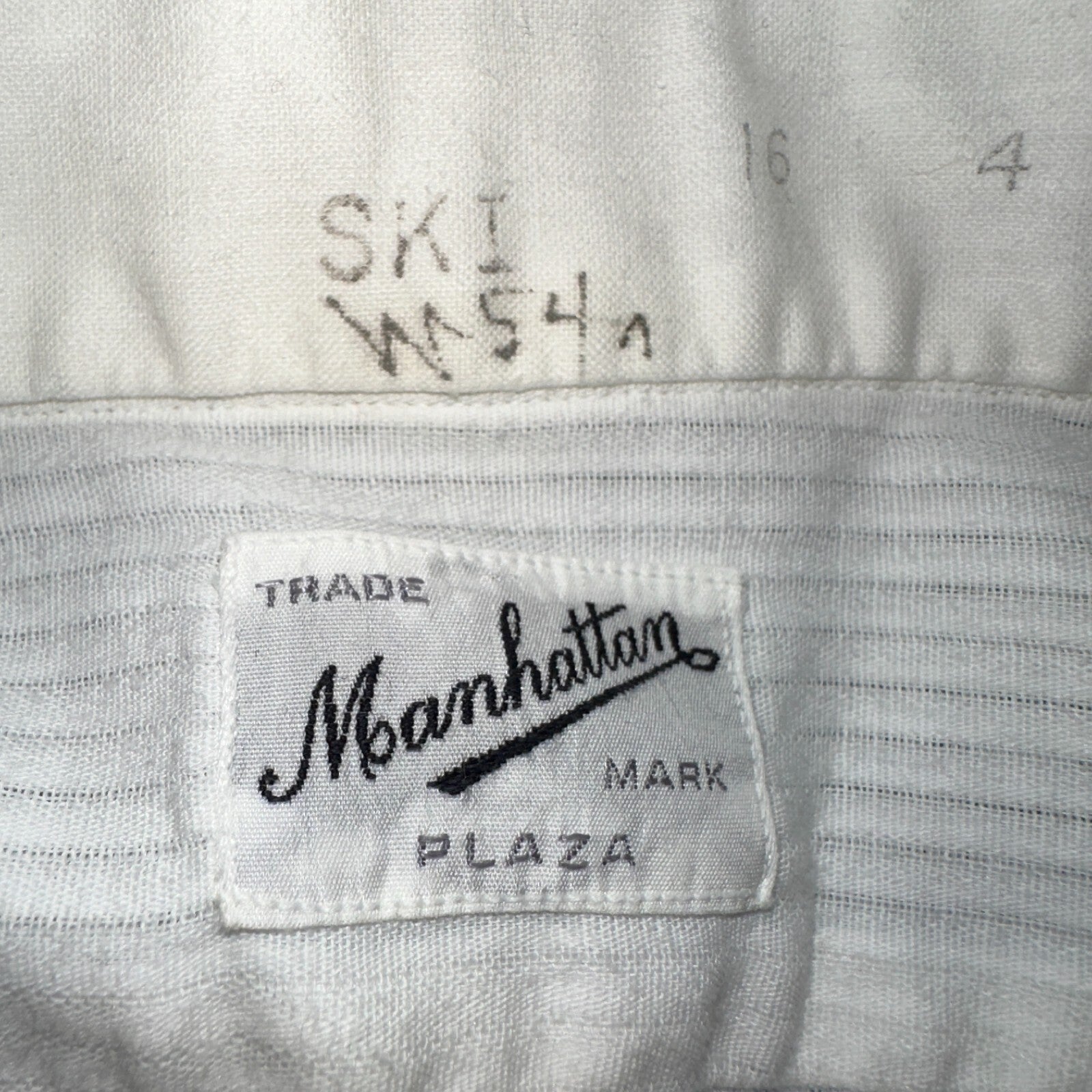 Manhattan Plaza VTG 20S 30S Mens 16 White Dress Bib Tuxedo Shirt Antique 1920s