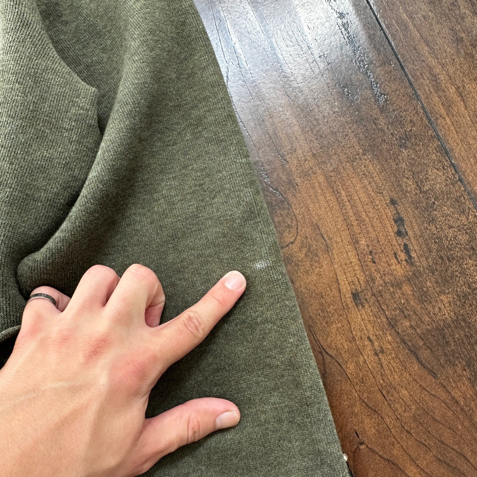 Polo Ralph Lauren Men's Quarter Zip Pullover Sweater Army Green Olive Y2K Size L