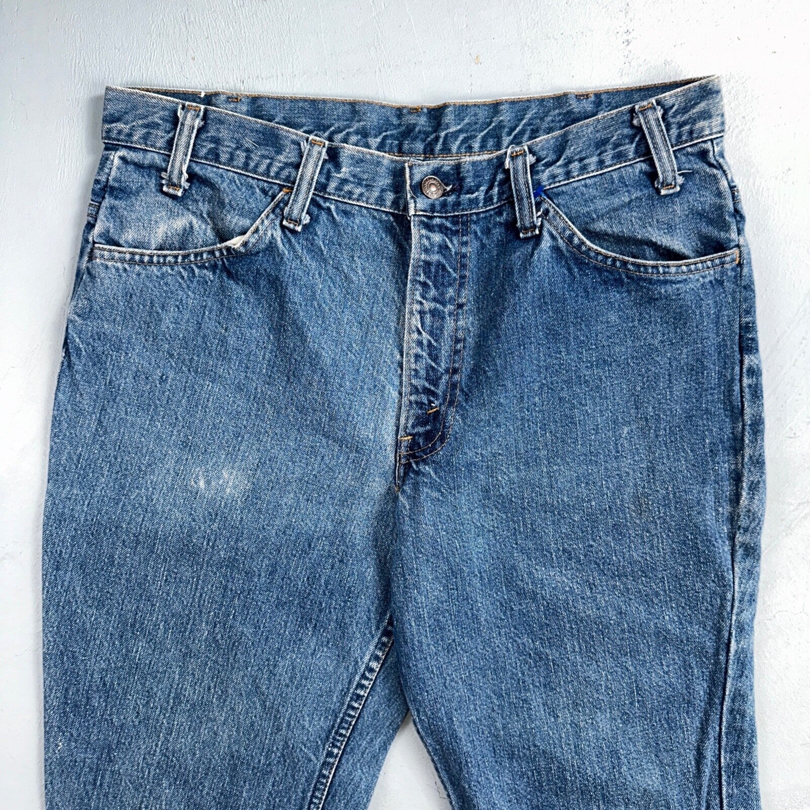 Levis 684 Vintage 70s USA Orange Tab Bootcut Flare Blue Bell Bottom Jeans 34x32