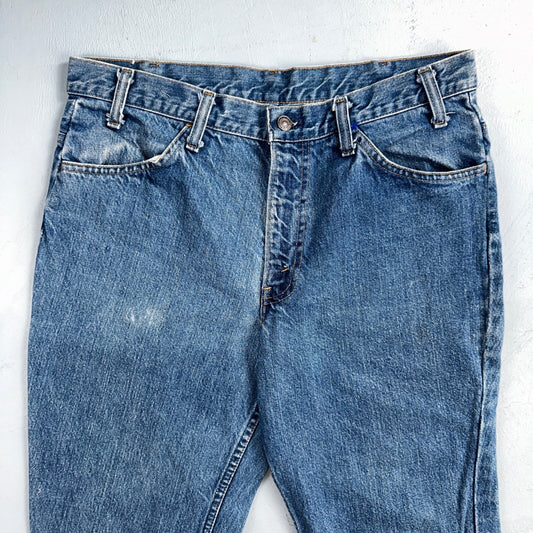 Levis 684 Vintage 70s USA Orange Tab Bootcut Flare Blue Bell Bottom Jeans 34x32