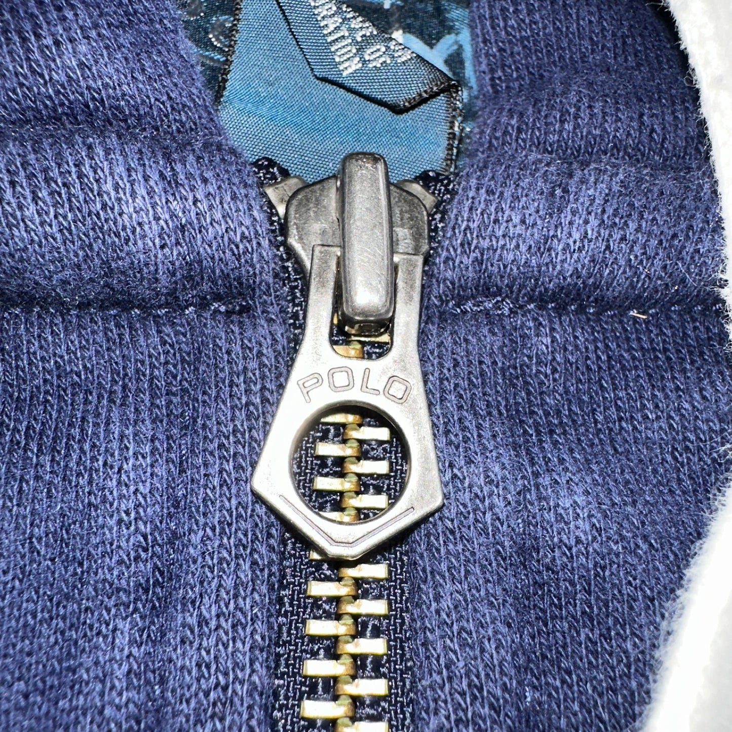 Polo Ralph Lauren VTG Full Zip Hoodie Men’s Size XL Cotton Blue Jacket 90s