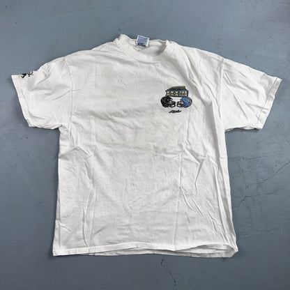 Miami Super Bowl 1999 90s VTG T Shirt Graphic Art Football Sports Dolphins