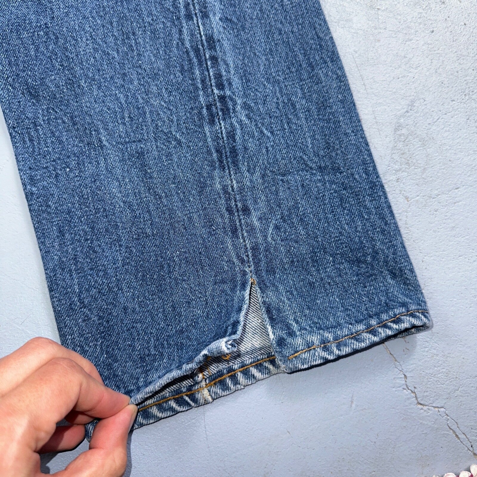 Levis 501 Vintage 80s Redline Selvedge USA XX Jeans Med Wash 28x36 Act 27x32