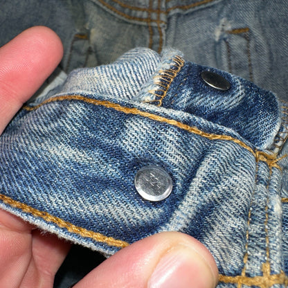 Levis 501 Vintage Y2K XX Straight Leg Jeans 90s Blue Med Wash 34x32 Act 31x31