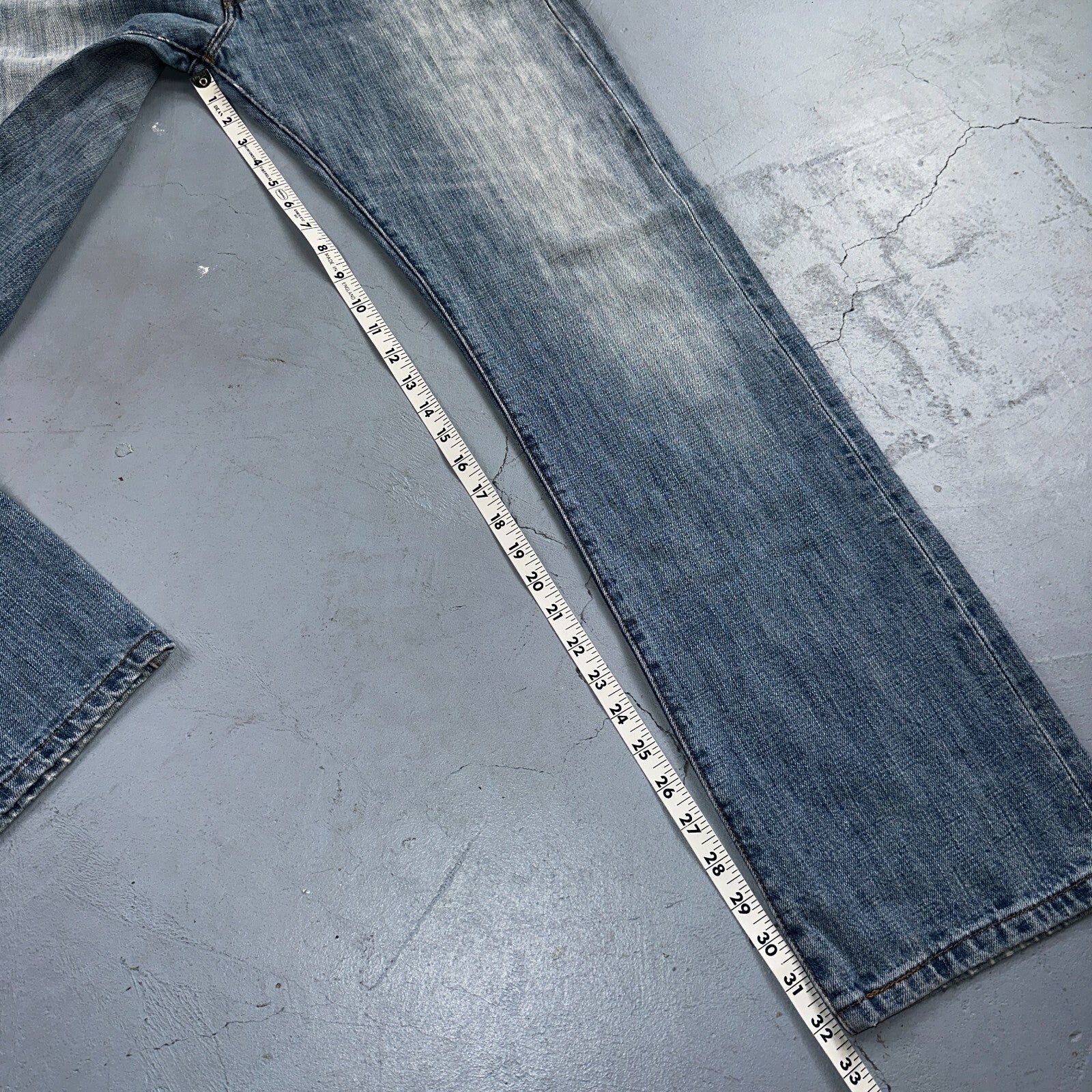 Levis 501 Vintage Y2K XX Straight Leg Jeans Blue Light Wash 34x34 Act 33x32