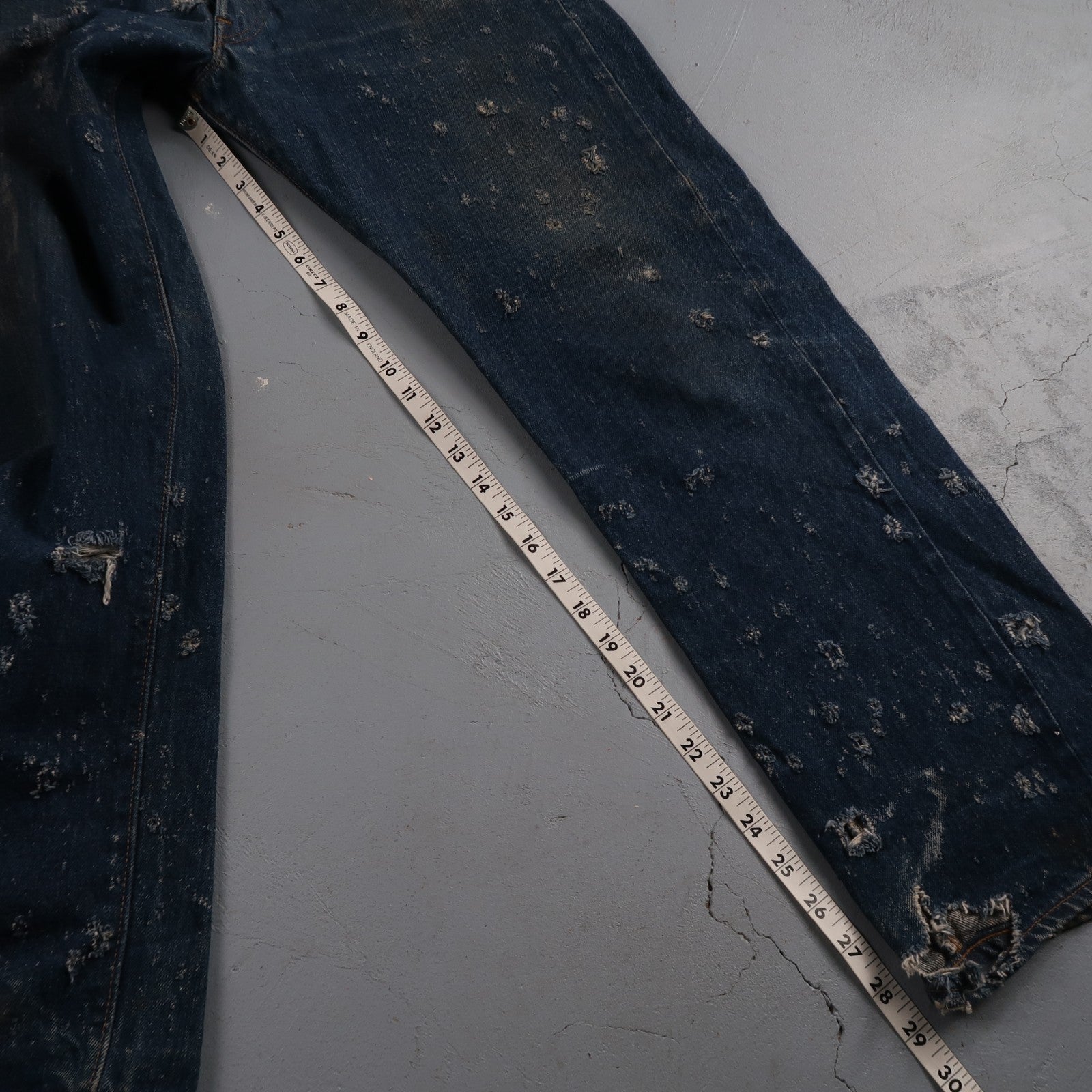 Levis 501 Vintage 70s SS Redline Selvedge USA XX Jeans Med Wash 38x32 Act 35x29