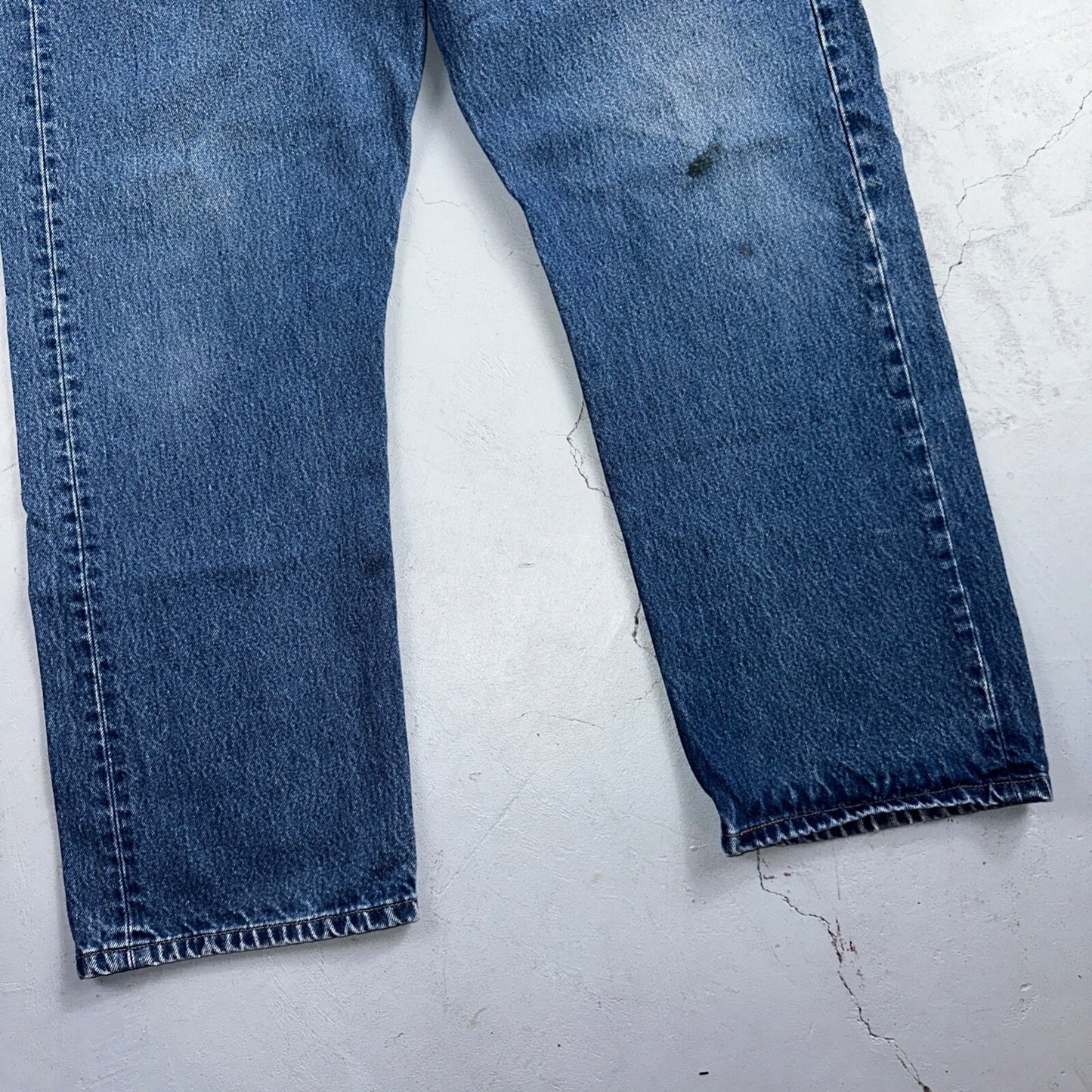Levis 501 Vintage 90s USA XX Straight Leg Jeans Blue Med Wash 42x32 Act 38x27