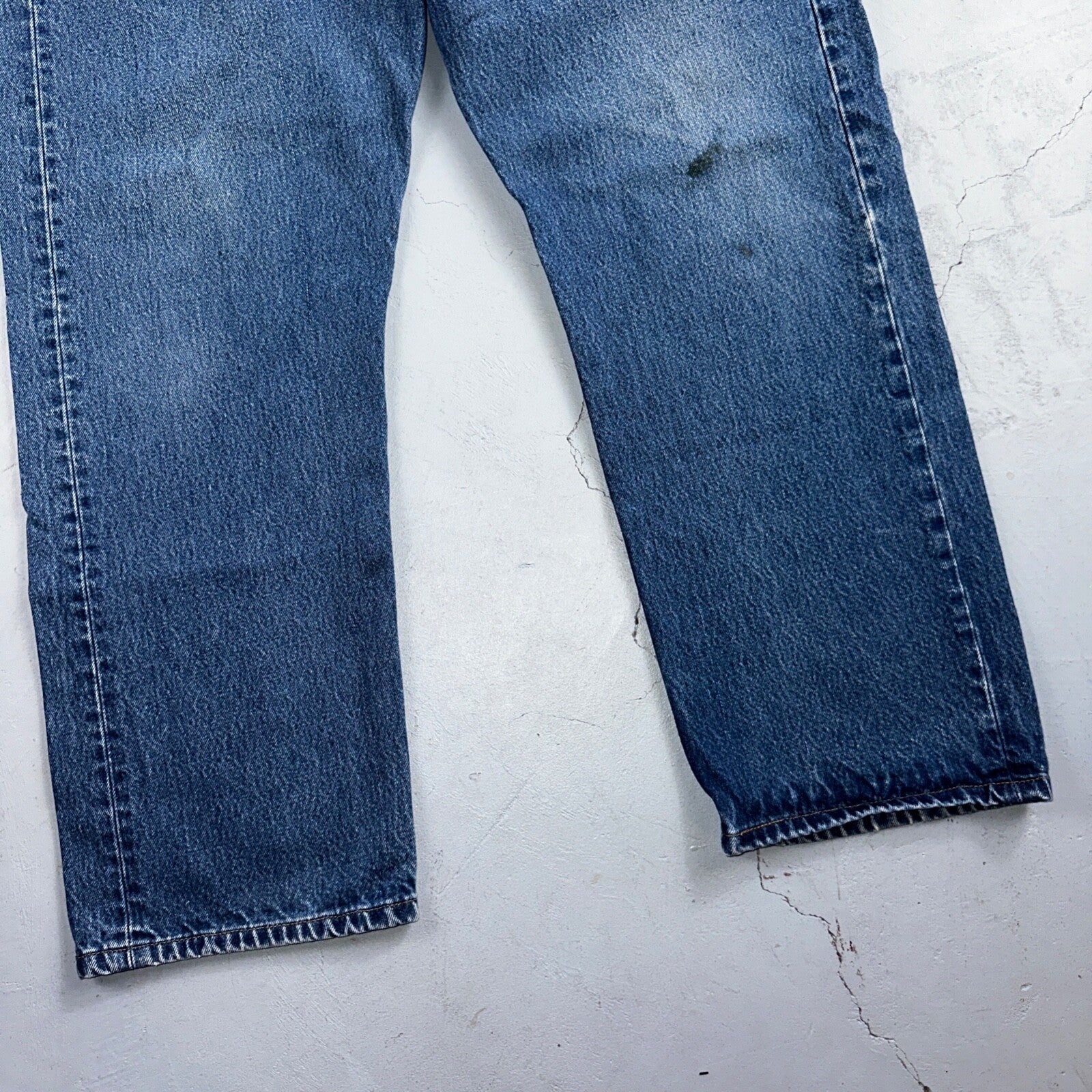 Levis 501 Vintage 90s USA XX Straight Leg Jeans Blue Med Wash 42x32 Act 38x27