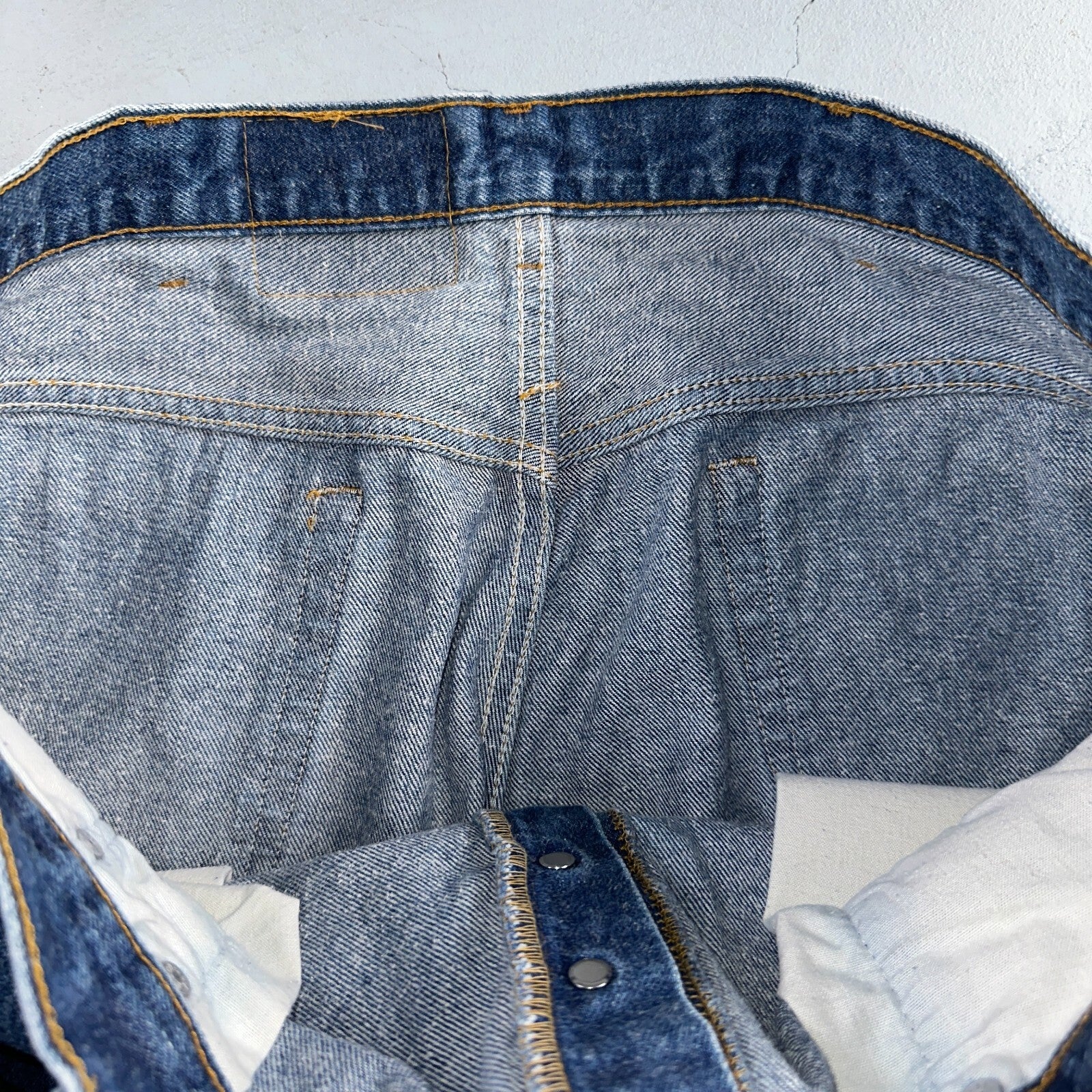 Levis 501 Vintage 90s USA XX Straight Leg Jeans Blue Med Wash 42x32 Act 39x29