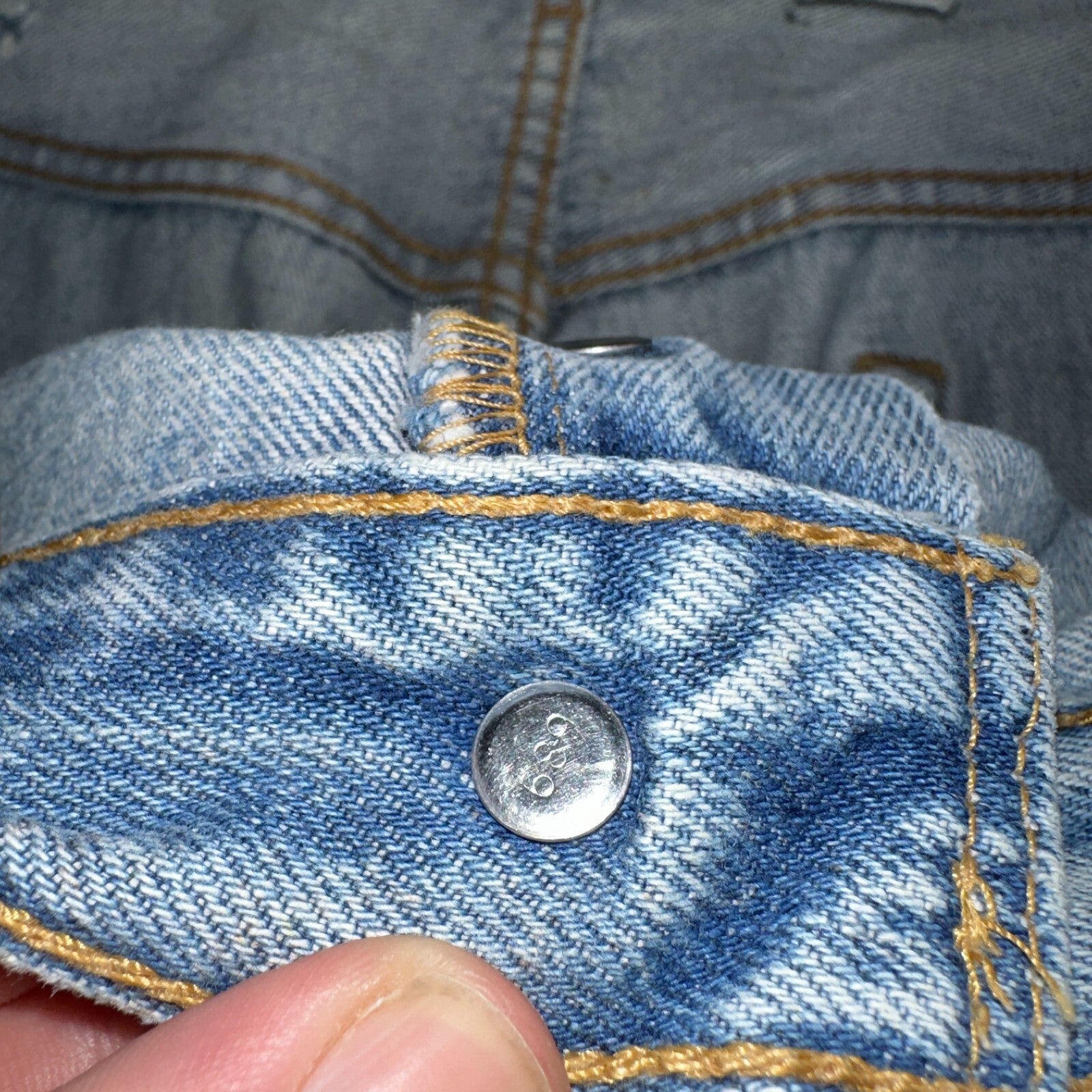 Levis 501 Vintage Y2K XX Straight Leg Jeans 90s Blue Light Wash 40x30 Act 40x29