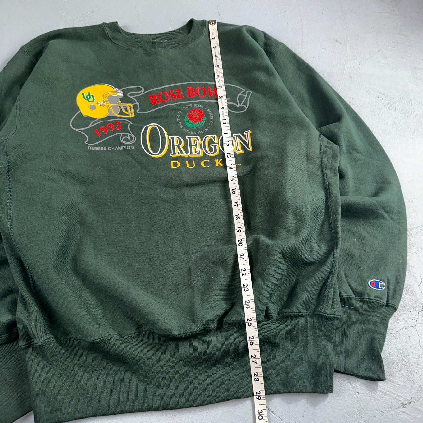 VTG Champion RW 1995 USA XL University of Oregon UO Ducks Rose Bowl Sweatshirt
