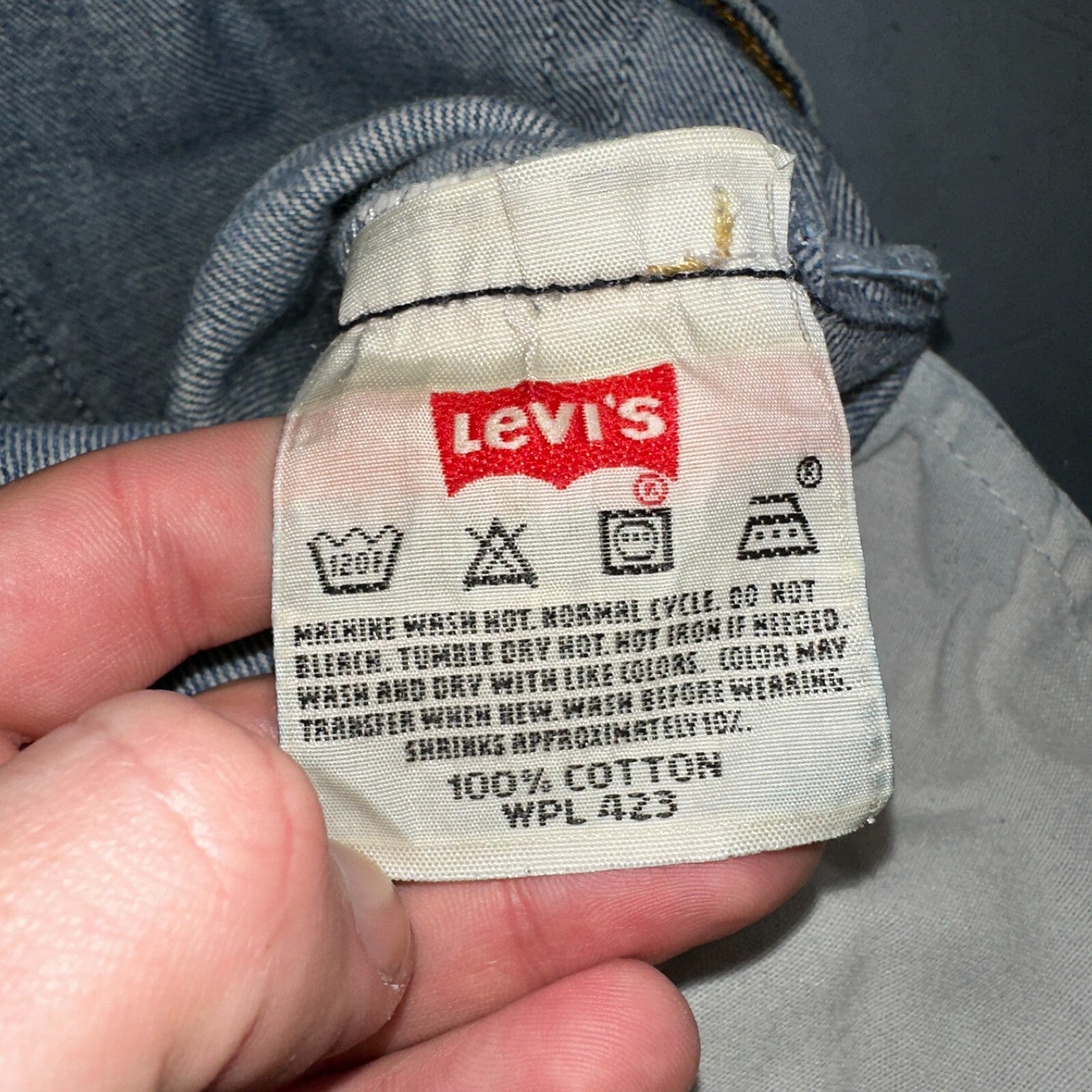 Levis 501 Vintage Y2K XX Straight Leg Jeans 90s Blue Med Wash 34x36 Act 31x31