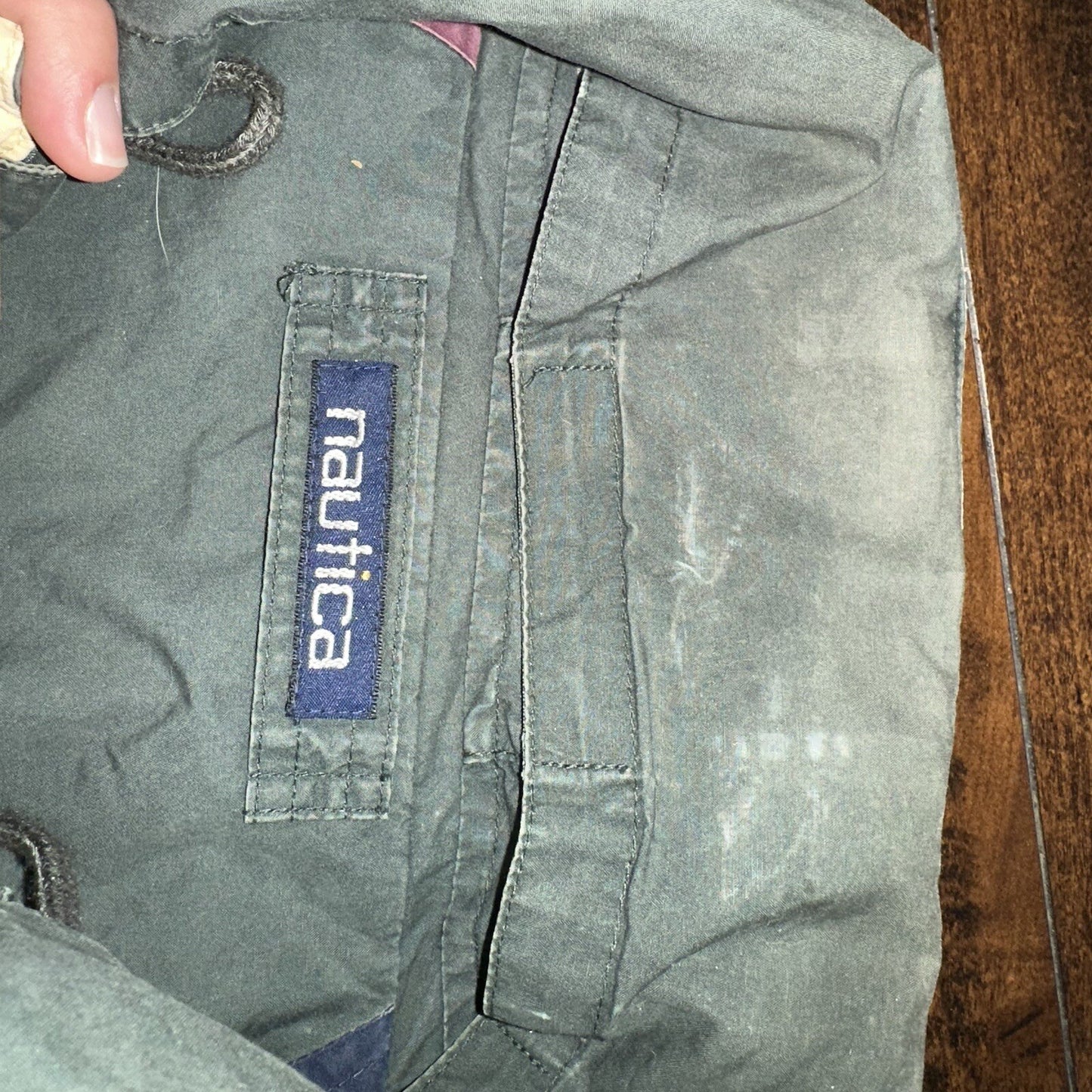 VTG 90s Nautica Reversible 90s Green Sport Jacket XL Green White Colorblock Sail