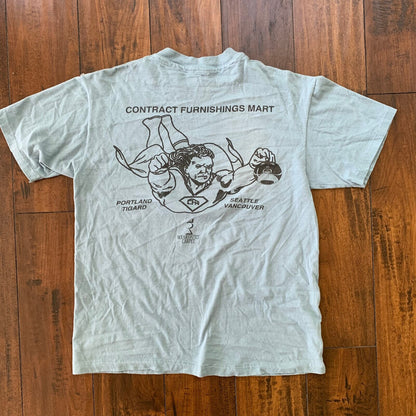 Superman CFM Portland Oregon Vintage T Shirt 80s 90s Furnishing Promo Rap Music