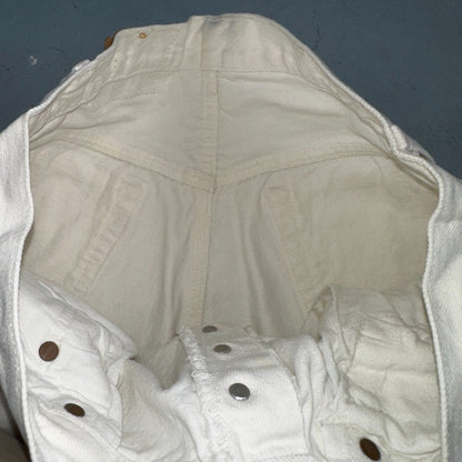 Levis 501 Vintage 80s USA XX Straight Leg Jeans White Light Wash 34x32 Act 31x31