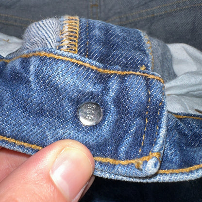 Levis 505 Vintage 90s Orange Tab Jeans Blue Med 501 Wash 33x34 Act 31x33